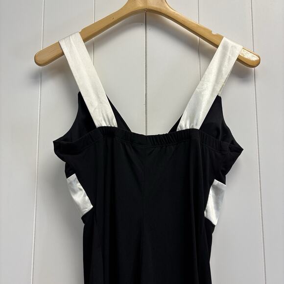 En Focus Studio Baby Doll‎ Mini Dress Women 6P Black Cream Y2K Cocktail Summer - Picture 7 of 7